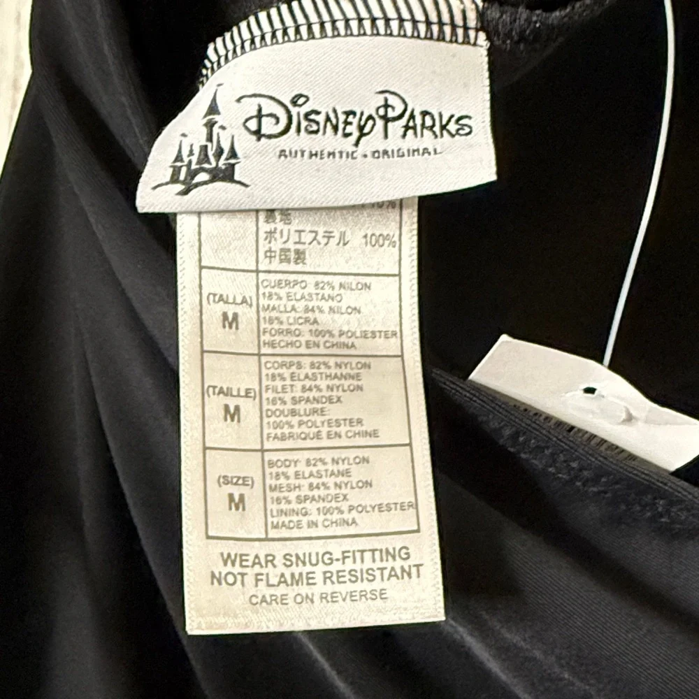 Disney Black Halter Ruched One Piece Swimsuit